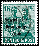 16 Pfg. Arbeiter Schwärzlichopalgrün, Bedarfsgest., Fotobefund Paul BPP: "echt Und Einwandfrei", Mi. 500,-, Katalog: 188 - Other & Unclassified