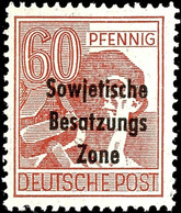 60 Pf. Braunrot, Tadellos Postfrisch, Kurzbefund Paul BPP, Mi. 300.-, Katalog: 195b ** - Sonstige & Ohne Zuordnung