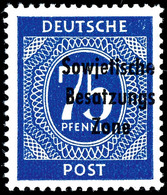 75 Pfg. Ziffern, Schwärzlichviolettblau, Postfrisch, Gepr. Paul BPP, Mi. 300,-, Katalog: 210b ** - Autres & Non Classés