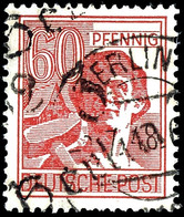 60 Pfg. Hell, Berlin 32, Gestempelt, Einwandfreie Erhaltung, Michel 400,- ,gepr. Ballschmidt BPP, Katalog: 179II O - Sonstige & Ohne Zuordnung