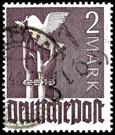 1 Mark Und 2 Mark Flöha, Type A I Bzw. Type A II, Gestempelt, Kabinett, Michel 400,-  Attest Für 1 Bis 5 Mark, Dr. Modry - Otros & Sin Clasificación