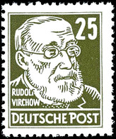 25 Pfg. Köpfe, Gestrichenes Papier, Postfrisch, Fotoattest Paul BPP: "echt Und Einwandfrei", Mi. 350,-, Katalog: 334va X - Autres & Non Classés