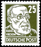 25 Pfg. Braun Bis Schwarzbraunoliv, Gestrichenen Papier, Wasserzeichen XII. Postfrisch, Tadellos, Fotoattest Paul BPP, M - Sonstige & Ohne Zuordnung