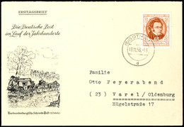 48 Pfg Schubert Auf Portogerechtem Schmuck-FDC Der 2. Gewichtsstufe Von "(15) GOTHA 1 13.11.53" Nach Varel, Tadellos, Ge - Autres & Non Classés