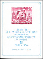 Austellungsblock, Wasserzeichen Type I, Geripptes Papier, Postfrisch, Sign. Und Fotoattest Mayer BPP: "echt Und Einwandf - Autres & Non Classés