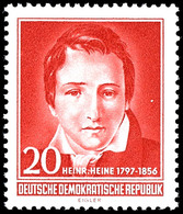 20 Pfg. Heinrich Heine, Wasserzeichen Type I, Postfrisch, Kurzbefund Schönherr BPP: "echt Und Einwandfrei", Mi. 800,-, K - Autres & Non Classés