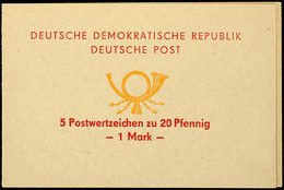 Sondermarken-Heftchen "5 Postwertzeichen Zu 20 Pfennig - 1 Mark -", Tadellos Postfrisch, Mi. 800.-, Katalog: SMHD2a ** - Otros & Sin Clasificación