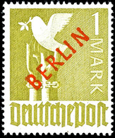 1 M. Rotaufdruck, Tadellos Postfrisch, Unsigniert, Neuer Fotobefund H.-D. Schlegel BPP (2019) "...postfrisch. Marke Und  - Other & Unclassified