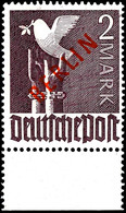 2 M. Vom Bogenunterrand, Postfrisch, Signiert Schlegel BPP, Mi. 300,- +, Katalog: 34 ** - Sonstige & Ohne Zuordnung