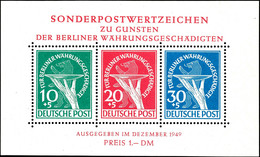 Währungsgechädigten-Block, Postfrisch, Mi. 950,-, Katalog: Bl.1 ** - Autres & Non Classés