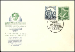 10 Pfg U. 30 Pfg Philharmonie Auf Amtlichem FDC, Mi. 300.-, Katalog: 72/73FDC BF - Sonstige & Ohne Zuordnung