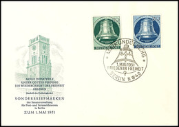 10 Pfg U. 30 Pfg Glocke Auf Amtlichem FDC, Mi. 200.-, Katalog: 76,78 FDC BF - Other & Unclassified