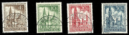 4 Bis 30 Pfg. Gedächtniskirche, 4 Werte Kpl. Gest., Gepr. Schlegel BPP, Mi. 230,-, Katalog: 106/09 O - Autres & Non Classés