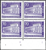 1 Pfg - 3 DM Berliner Stadtbilder II, 4er-Blocks Einheitlich (optisch) Mit Unterrand, Dabei Bogenecken, Teils Mit Bogenl - Sonstige & Ohne Zuordnung