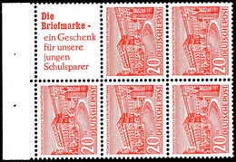 Berliner Bauten 1952, 1 Bis 20 Pfg, 6 Heftchenblätter Komplett, Postfrisch, Ein 1 Pfg Wert Kleiner Fleck, Sonst Tadellos - Sonstige & Ohne Zuordnung