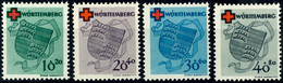 10 - 40 Pfg Rotes Kreuz, 4 Werte Komplett, Tadellos Postfrisch, Unsigniert, Mi. 160.-, Katalog: 40/43A ** - Otros & Sin Clasificación