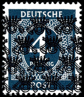 4 Pfg. Ziffer Mit Doppeltem Kopfstehenden Aufdruck, Postfrisch, Geprüft Schlegel BPP, Mi. 400.-, Katalog: III/IIKD ** - Sonstige & Ohne Zuordnung