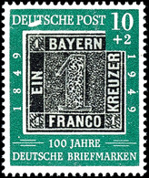 10 + 2 Pfg 100 Jahre  Briefmarken Mit Plattenfehler I "weißer Fleck Auf 'UT' In 'DEUTSCHE' ", Tadellos Postfrisch, Doppe - Sonstige & Ohne Zuordnung