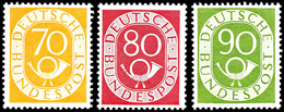 2 - 90 Pfg Posthorn, 17 Werte Komplett, Tadellos Postfrisch, Bis Auf Die 25 Pfg Unsigniert, Diese Gepr. Schlegel BPP, Mi - Sonstige & Ohne Zuordnung