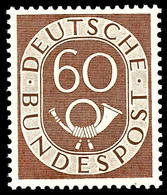 60 Pfg. Posthorn, Postfrisch, Prüfbefund Prüfstelle Basel: "echt Und Einwandfrei", Mi. 150,-, Katalog: 135 ** - Altri & Non Classificati