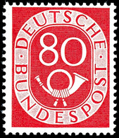 80 Pfg Posthorn, Tadellos Postfrisch, Unsigniert, Neuer Fotobefund H.-D. Schlegel BPP (2019) "... Postfrisch. Die Marke  - Sonstige & Ohne Zuordnung