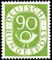 90 Posthorn, Postfrisch, Fotoattest Schlegel BPP "Die Erhaltung Ist Einwandfrei", Mi. 800,-, Katalog: 138 ** - Altri & Non Classificati