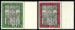 10 Und 20 Pfg. Marienkirche, Je Rechtes Randstück (gefaltet), Postfrisch, Mi. 220,-, Katalog: 139/40 ** - Sonstige & Ohne Zuordnung