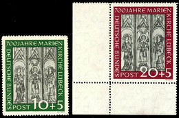 10 Und 20 Pfg. Marienkirche, Postfrisch, 20 Pfg. Linke Untere Bogenecke, Mi. 220,-, Katalog: 139/40 ** - Sonstige & Ohne Zuordnung