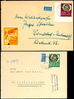 10 + 2 Und 20 + 3 Pfg Nationale Briefmarkenausstellung Wuppertal, Je Als Portogerechte Einzelfrankatur, Die 10 Pfg Auf F - Other & Unclassified