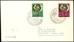 10 + 2 Und 20 + 3 Pfg Nationale Briefmarkenausstellung Wuppertal, Beide Werte Auf Portogerechtem FDC Mit ESST "(22a) WUP - Altri & Non Classificati