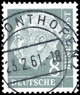 8 Pfg. Heuss, Liegendes Wz., Type II, Ideal Gest. SONTHOFEN 23.2.61, Kurzbefund Schlegel BPP: "echt Und Einwandfrei", Mi - Sonstige & Ohne Zuordnung