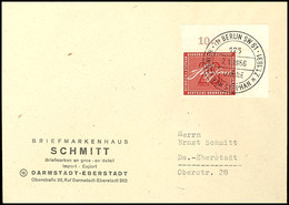20 Pfg Heinrich Von Stephan Mit Rechter Oberer Bogenecke Auf FDC Mit ESST "BERLIN SW 61 7.1.1956" Nach Darmstadt-Ebersta - Other & Unclassified