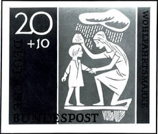 1959, Märchen Der Brüder Grimm, Archivfoto Eines Nicht Angenommenen Konkurrenzentwurfes Zum Wert 20 Pfennig, Selten.  Fo - Altri & Non Classificati
