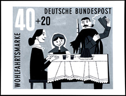 1960, Märchen Der Brüder Grimm, Archivfoto Eines Nicht Angenommenen Konkurrenzentwurfes Zum Wert 40 Pfennig, Selten.  Fo - Sonstige & Ohne Zuordnung