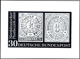 1969, 100 Jahrestag Der Gründung Des Norddeutschen Postbezirks, Archivfoto Eines Nicht Angenommenen Konkurrenzentwurfes, - Sonstige & Ohne Zuordnung