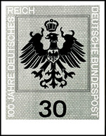 30 Pfg Reichsgründung, Foto-Essay Mit Nicht Angenommener Zeichnung, Dazu Originalumschlag Des Bundesministeriums Für Das - Sonstige & Ohne Zuordnung