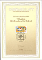 60 Pfg 100 Jahre Briefmarken Für Bethel Mit Plattenfehler IV Auf ETB 32/1988, Katalog: 1395IV ETB - Altri & Non Classificati