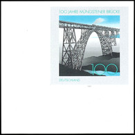 100 Pfg "100 Jahre Müngstener Brücke", Eckrandstück Unten Links, Abart "ungezähnt", Tadellos Postfrisch., Katalog: 1931U - Altri & Non Classificati
