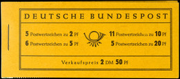 Heuss 1955, Reklame A "Pelikan Königsblau...", Tadellos Postfrisch, Mi. 320.-, Katalog: MH2a ** - Sonstige & Ohne Zuordnung
