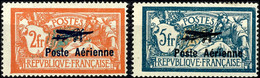 2 Fr. Und 5 Fr. Flugpost, Tadellos Postfrisch, Yvert 950.-, Katalog: 220/21 ** - Sonstige & Ohne Zuordnung