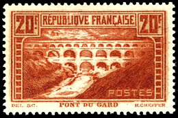 20 Fr. Pont Du Gard, Gezähnt K13, Postfrisch, Yvert-Nr. 262, Yvert 550,-, Katalog: 242C ** - Autres & Non Classés
