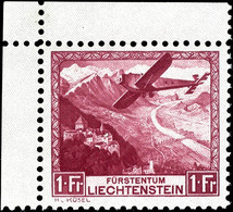 1930, 1 Fr. Flugpost Mit Linker Oberer Bogenecke, Satzhöchstwert, Tadellos Postfrisch, Unsigniert, Kabinett, Mi. 220.-,  - Other & Unclassified