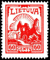 1933. 2 - 60 C. Freimarken Mit Wasserzeichen 7, Kpl. Postfrisch, Mi.220,-, Katalog: 380/84 ** - Lithuania