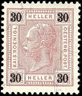 1899, 30 H. Franz Joseph, Tadellos Postfrisch, Unsigniert, Kabinett, Katalog: 77 ** - Otros & Sin Clasificación