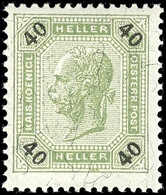 1899, 40 H. Franz Joseph, Tadellos Postfrisch, Unsigniert, Kabinett, Katalog: 78 ** - Altri & Non Classificati