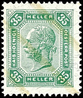 1904, 35 H. Franz Joseph Mit Lackstreifen, Tadellos Postfrisch, Unsigniert, Mi. 130.-, Katalog: 114 ** - Altri & Non Classificati