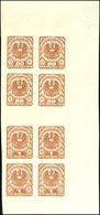 1920, 80 Heller + 1 Krone Wappenzeichnung In Rötlichbraun, Probedrucke Als Senkrechter Zusammendruck Ungezähnt, Zwei Stü - Altri & Non Classificati