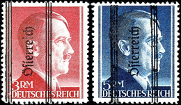 1945, 1 Pfg - 5 RM Hitler Mit Grazer Aufdruck, 24 Werte Komplett, Tadellos Postfrisch, Gepr., Mi. 850,-, Katalog: 674/96 - Altri & Non Classificati