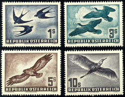 1953, 1 - 10 S. Vögel, 4 Werte Komplett, Tadellos Postfrisch, Unsigniert, Mi. 300.-, Katalog: 984/87 ** - Sonstige & Ohne Zuordnung