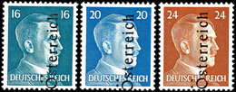 Leibnitz (Steiermark), Hitler Freimarken 1 Rpf Bis 24 Rpf. (kompletter Satz 12 Werte) Mit Aufdruck "Österreich", Tadello - Andere & Zonder Classificatie